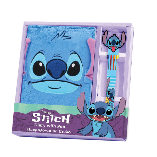 Pamiętnik pluszowy z długopisem Stitch 564853