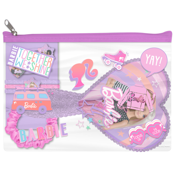 Szczotka do włosów z akcesoriami Barbie 570340