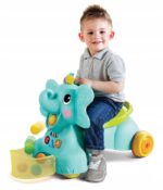 Infantino Sensoryczny Jeździk pchacz słoń 3 w 1 - obrazek 2