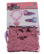 Zestaw w kosmetyczce, spinki, bransoletka NANANA - obrazek 2