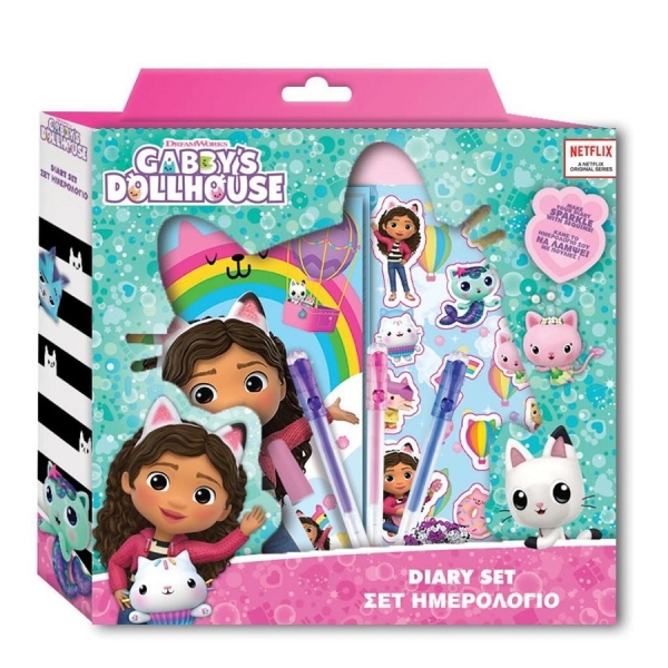 Pamiętnik Koci domek Gabi, 3 długopisy, cekiny 574049