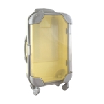 Walizka podróżna mini - pojemnik na akcesoria, kremowy 14x9x4 cm