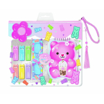 HOT FOCUS 332GB Kolorowanka z flamastrami + okulary 3D - Miś