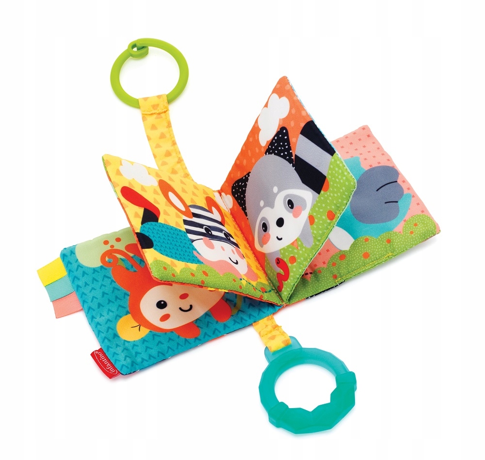 da9f5bd8991232b2932d4ca5a35d7956.jpg INFANTINO Zawieszka książeczka z gryzakiem 5362 - obrazek 1