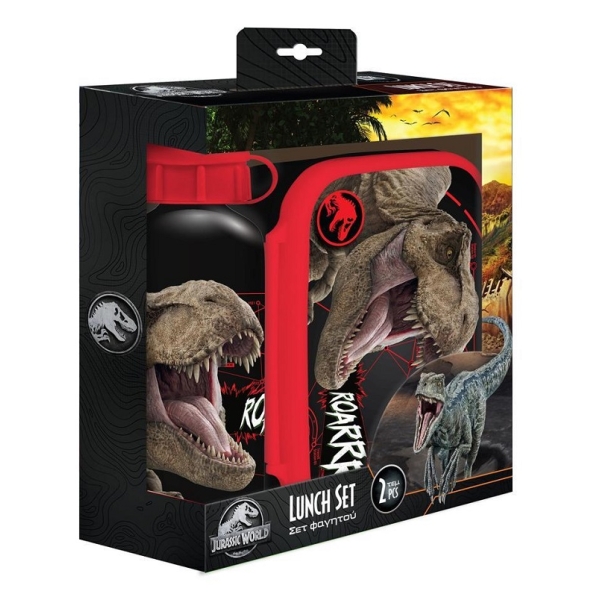 Lunch Box bidon aluminiowy, pudełko Jurassic World 570914