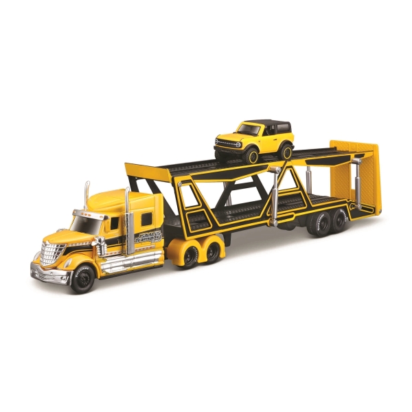 MAISTO Laweta 2-piętrowa + Ford Bronco Wildtrak 2021 1:64 11454