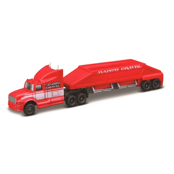MAISTO Highway Haulers Ciężarówka z naczepą - Piaskarka (Czerwona) 11021