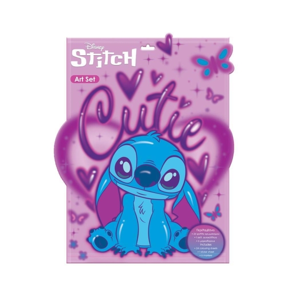 Kolorowanka z naklejkami i flamastrami LILO & STITCH 564600