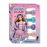 GO-GO GLAM Zestaw 4 lakierów do paznokci dla dziewczynki 623017