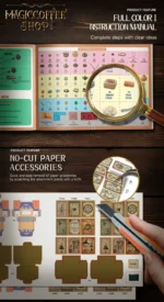 PUZZLE 3D NOOK BOOK DOMEK DO SKŁADANIA PODPÓRKA - MAGICZNA KAWIARNIA - obrazek 11